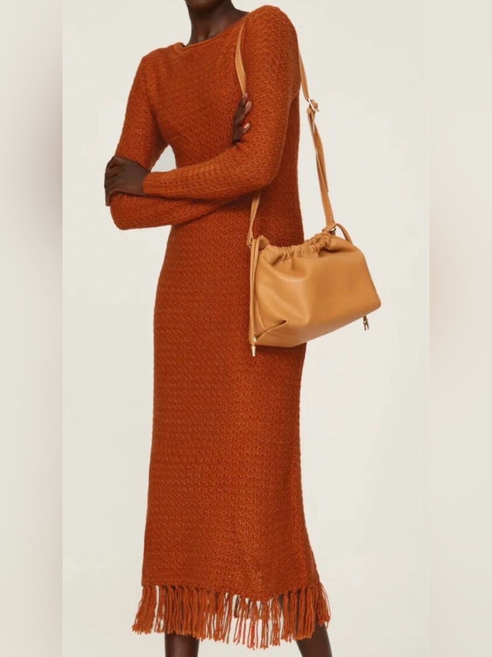 Pamela Love Fringe Sweater Dress Size 4